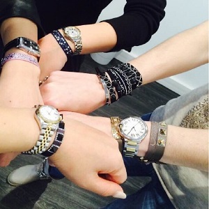 Au showroom avec des clientes japonaises